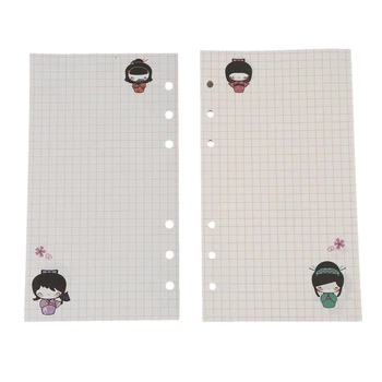 

A6 Cute colorful diary refills spiral notebook replace color core loose leaf stationery gift school planner ring binder paper