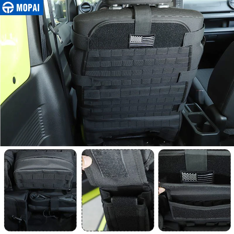 MOPAI Stowing Tidying for Wrangler Car Seat Storage Bag Organization for Jeep Wrangler TJ JK JL JT Universal Accessories