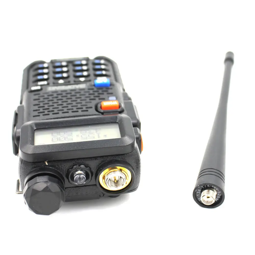 10 шт. BAOFENG UV-5R двухстороннее радио Black Ham для любительских портативных дуплексных радиостанций двухдиапазонный VHFUHF 136-174/400-520 МГц+ кабель для программирования