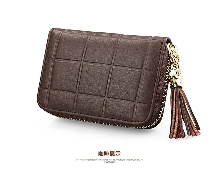 Taobao Лидер продаж Ленточки кулон Антимагнитная RFID Кожаный держатель для карт милый кошелек Органы Женская Малая карточка посылка