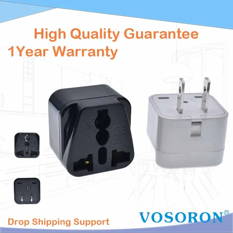 US2FlatpinTypeAUniversalMultipleACTravelPowerPlugAdapter