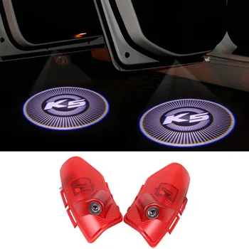 

2pcs White K5 Logo Car Door Light For KIA OPTIMA K5 Sorento CERATO KIA Logo Projector Lamp Ghost Shadow Light Welcome Light