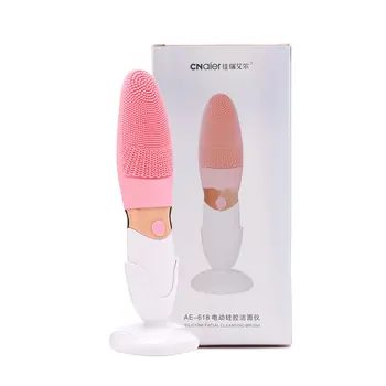 

Electric Silicone Cleansing Instrument Facial Pore Cleaner Ultrasonic Vibration Waterproof Face Washing Instrument