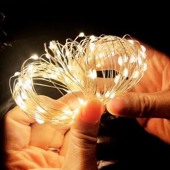 

20/50/100Leds Garland String Lights Copper Wire Fairy Lights Holiday Lamp For Christmas Tree Wedding Party Home Decoration