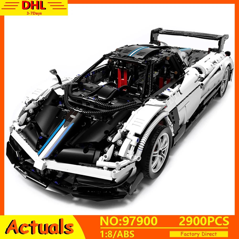 MOC высокотехнологичный гоночный автомобиль Pagani Huayra BC Roadster в масштабе 1:8 набор