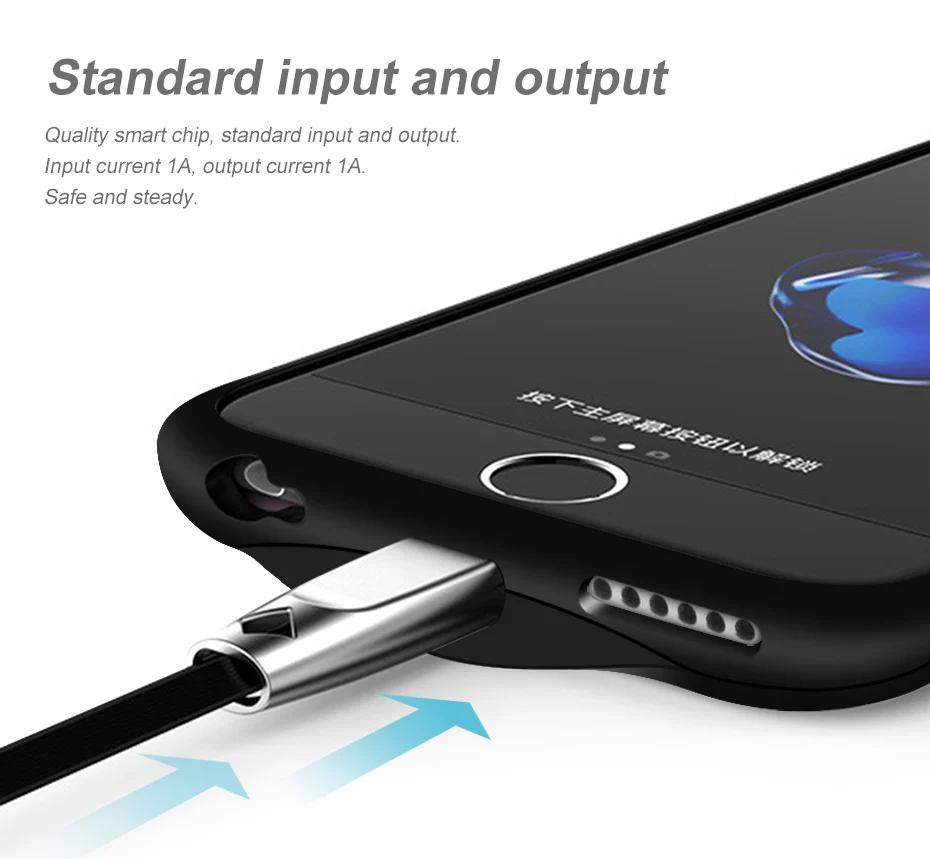 HORUG Battery Charger Case For iPhone 6 7 8 6s Plus Battery Case Power Bank Charging Cases Charger Ultra Slim External Back Pack (11)
