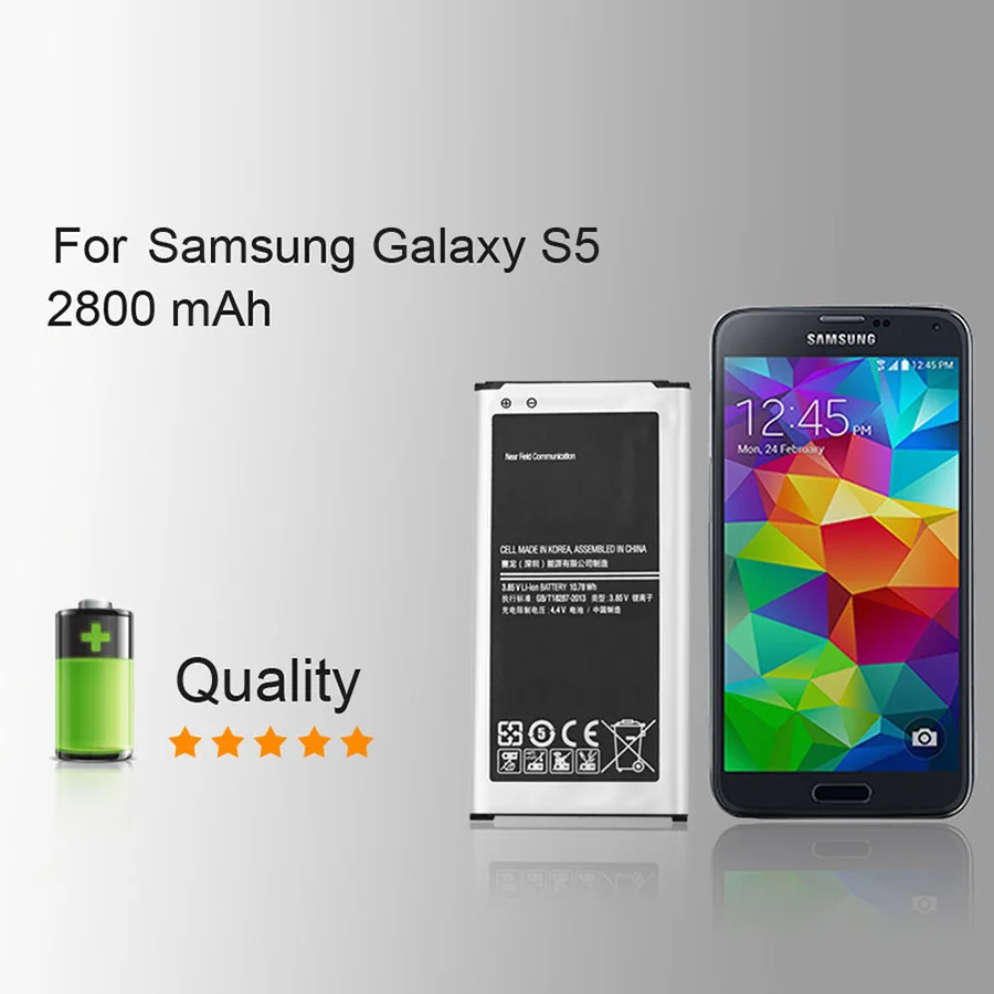 PINZHENG батарея телефона для Samsung Galaxy S5 i9600 G900S G900F EB BG900BBC Замена батареи мобильного