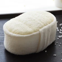 Натуральная люфа спа красота Ванна губка тела пуховка-щетка с жесткой щетиной для отшелушивания вашей кожи