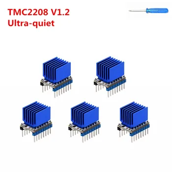 

TMC2208 stepper driver 3d printer engine step drivers TMC 2208 ultra-quiet driver module 256 microstep 2A with heat sink cooler