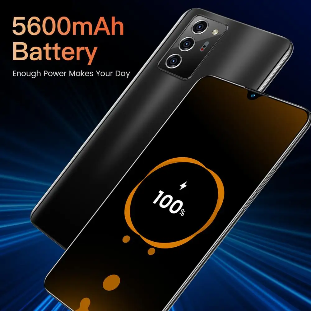 Global Version Note 60 pro Smartphones 10 Core Android 5600mAh Cell Phones 32GB 6.3 inch Dual Sim Cards 3 Cameras Cell Phones