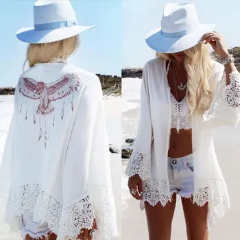 

Beach Coverups For Women Swim Suit Cover Up Capes Outing Sarong Tunics Bikini Outlet Pareo De Plage Kaftan Swimwear Ladies