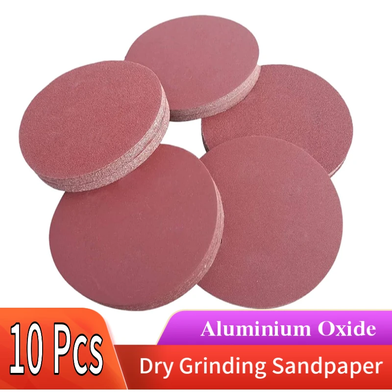 10PCS 7 Inch 180MM Flocking Sanding Sheets Dry Grinding Sandpaper Abrasive Paper 120/180/240/320Grits for Sanding Polishing
