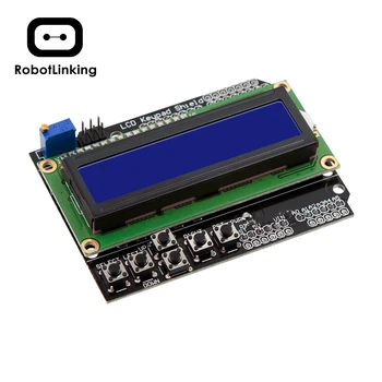 

LCD1602 LCD characters input/output expansion board LCD Keypad Shield For Arduino Blue Screen