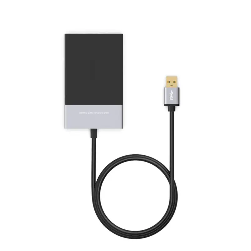 6 в 1 Высокоскоростной USB 3,0 2 для школы, больницы для XQD/CF/для SD/TF карты комплект для чтения - Цвет: Серебристый