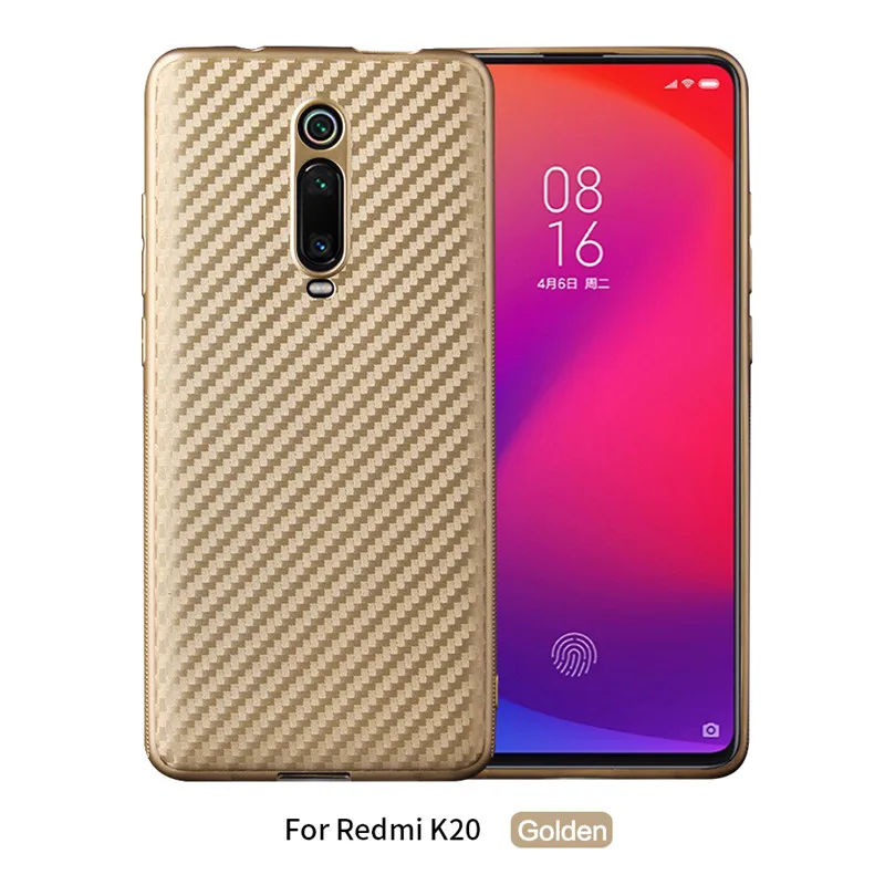 Для Xiao mi Red mi K20 Pro чехол противоударный из углеродного волокна Мягкий ТПУ чехол для Xiaomi mi 9 T/mi 9T Pro бампер матовый чехол