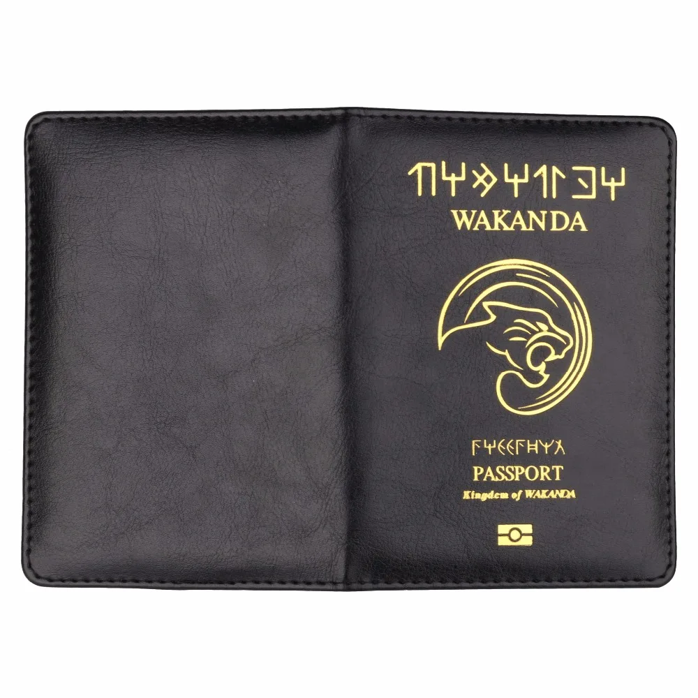 Паспорт для паспорта черная пантера чехол для паспорта Обложка для Путешествий Держатель паспорта Прямая BA03