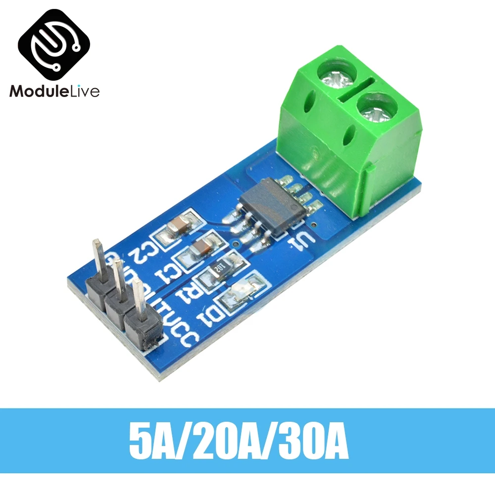 1 шт. модуль датчика тока Холла ACS712 5A 20A 30A модуль датчика тока Холла для Arduino 5A/20A/30A Diy Инструменты