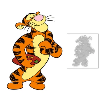 

2020 Hot Mickey Animation Pet Mould Animal Tiger Rugby Metal Cutting Dies Foil and Cut Scrapbooking For Card Making no stamps