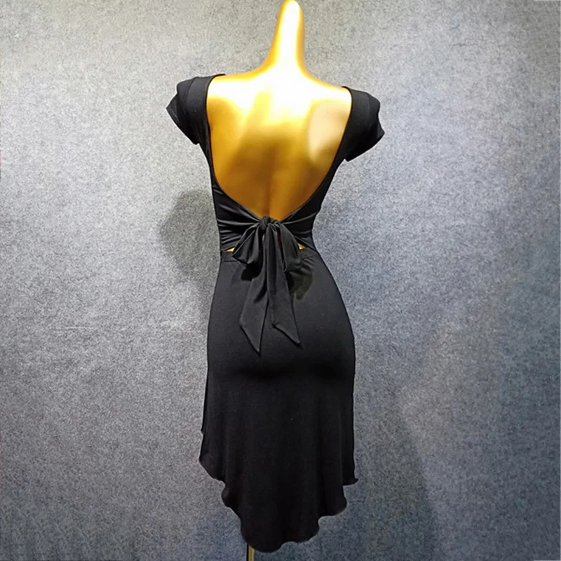 Latin Dance Dress Women Open Back Modal Competition Dresses Samba Dancing Costumes Clothes Adults Performance Wear Female