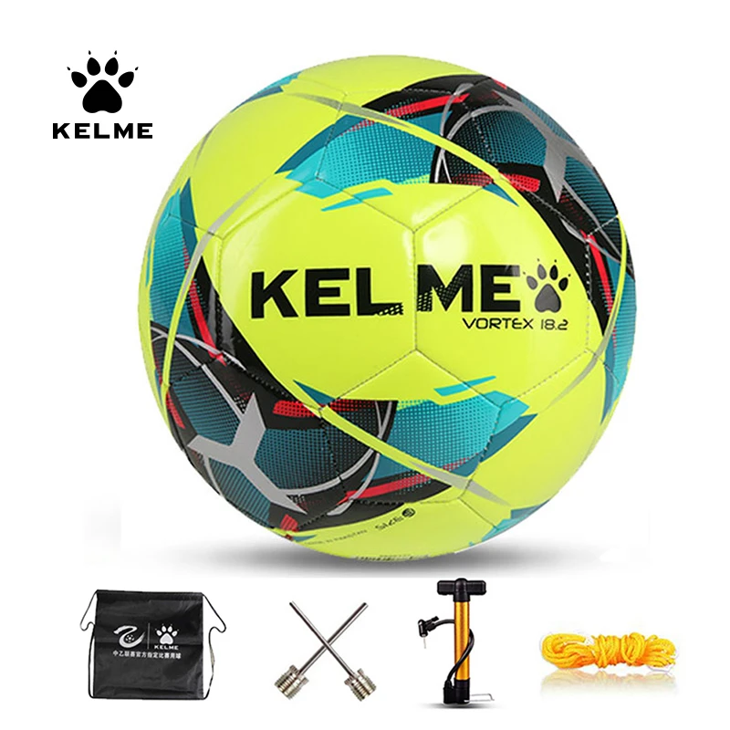 Kelme プロのサッカーボール サイズ3 サイズ4 サイズ5 緑と赤のゴール トレーニングボール マシン縫製 サッカー Aliexpress