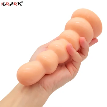 Big Dildo Strong Suction Beads Cock Penis Anal Butt Plug Ball Sex Toys for Women Men Adults Couples Sexy in Stock Masturbators 2
