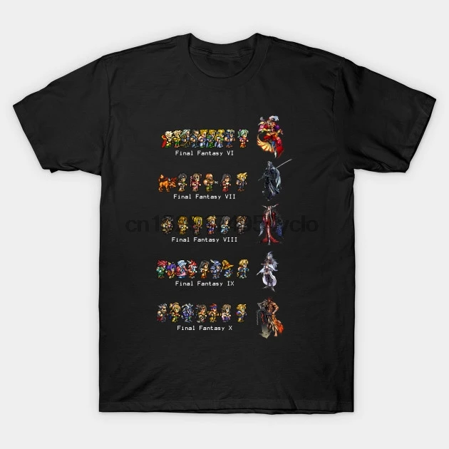 Мужская футболка Final Fantasy VI to X Футболка женская |