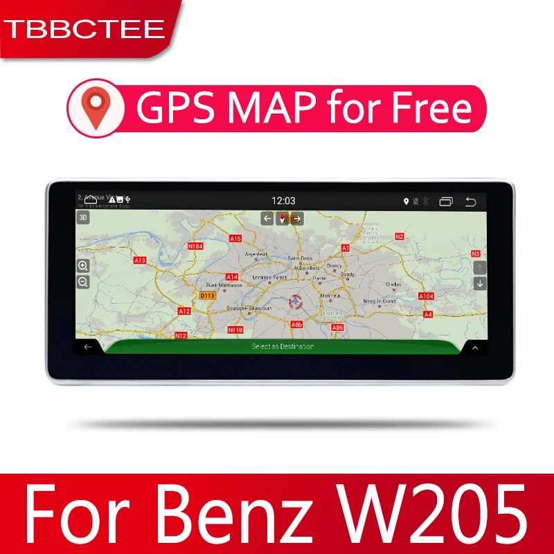 Android 2 Din Автомобильный Радио мультимедийный видео плеер Авто Стерео gps карта для Mercedes Benz W205 GLC- медиа Navi навигация