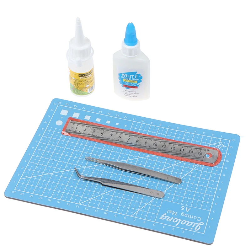 1 Set 1/12 Dollhouse Miniature Glue Tools Pliers Doll House White Latex