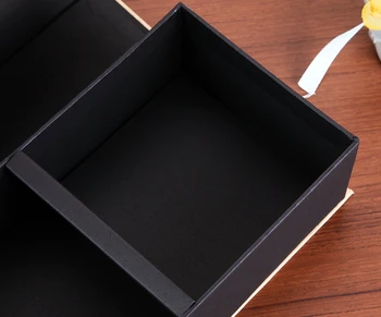 

UV Protected luxury custom logo drawer wallet/jewelry paper gift packaging box with Printing sleeve ---DH10202