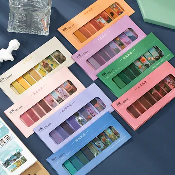

200pcs/lot Romantic Colored Diary Planner Sticky Note Paper Mini Remark Memo Pad Stationery School Office N TimeSticky Papeleria