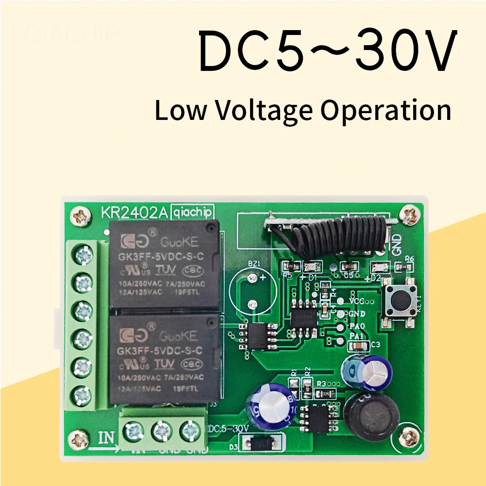DC24V приемник передатчик дистанционного управления подъемное оборудование шлюзы Электрический беспроводной переключатель безопасности двери окна освещение