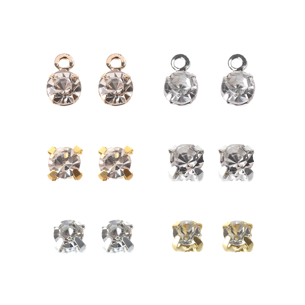 Mini Rhinestone Buckle DIY Doll Accessories