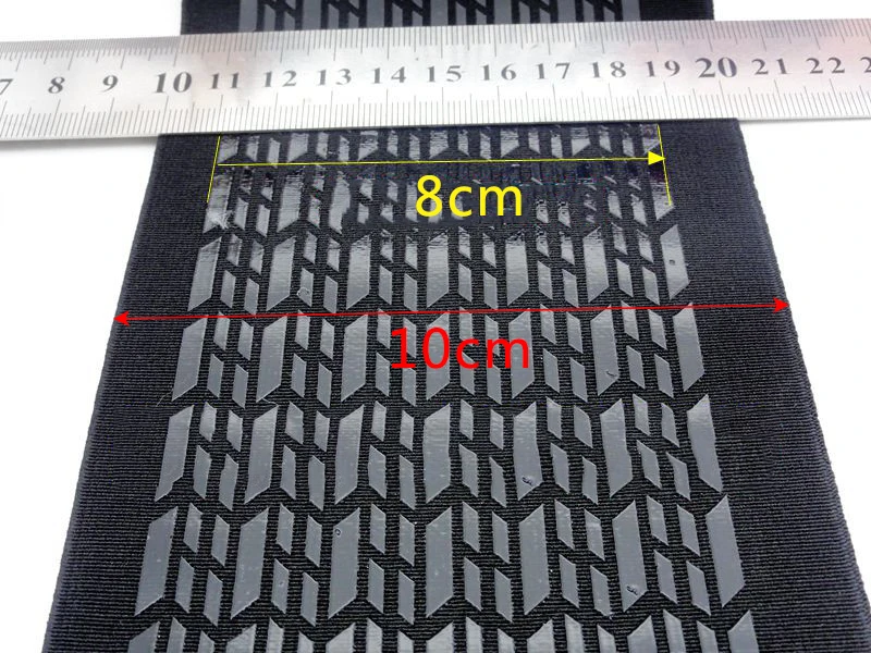 Meetee 2/5 25 мм/10 см Нескользящая силиконовая черная эластичная лента спортивный пояс эластичная тесьма Сделай Сам уличная одежда швейный материал