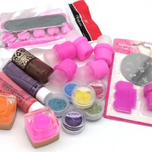 Профессиональный штамп для ногтей, сделай сам, акриловый мощный маникюрный набор, акриловый набор для ногтей, Цветной Гель-лак для маникюра, набор инструментов для маникюра, набор гелей