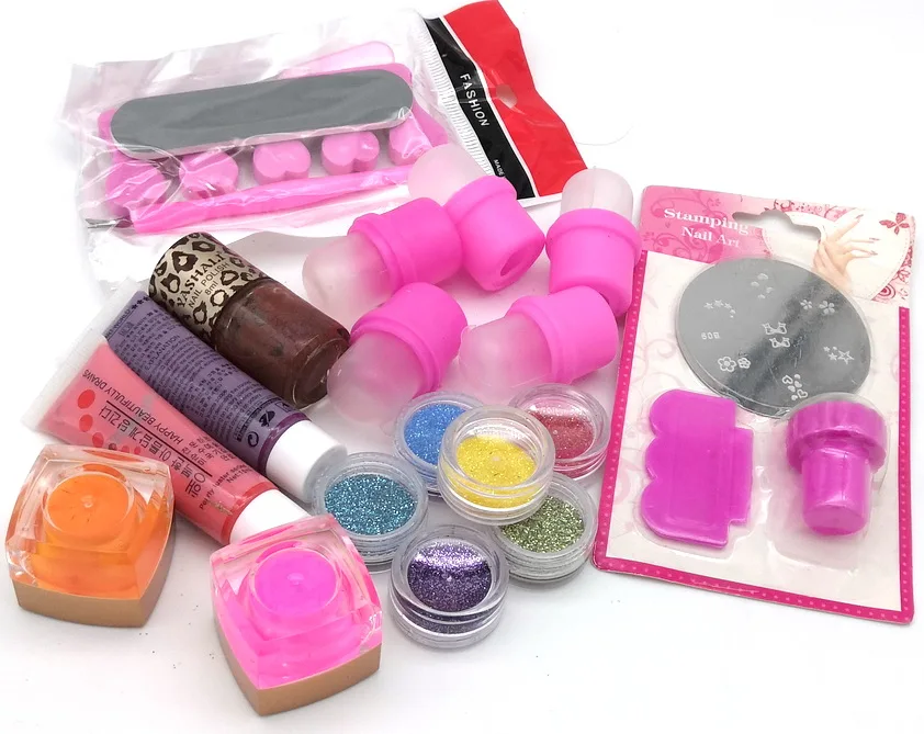 

Pro Nail Stamp DIY Acrylic Power Manicure Nail Kit Acrylic Nail Colorful Gel Polish Manicure Nail Art Tool Set Gel Kit