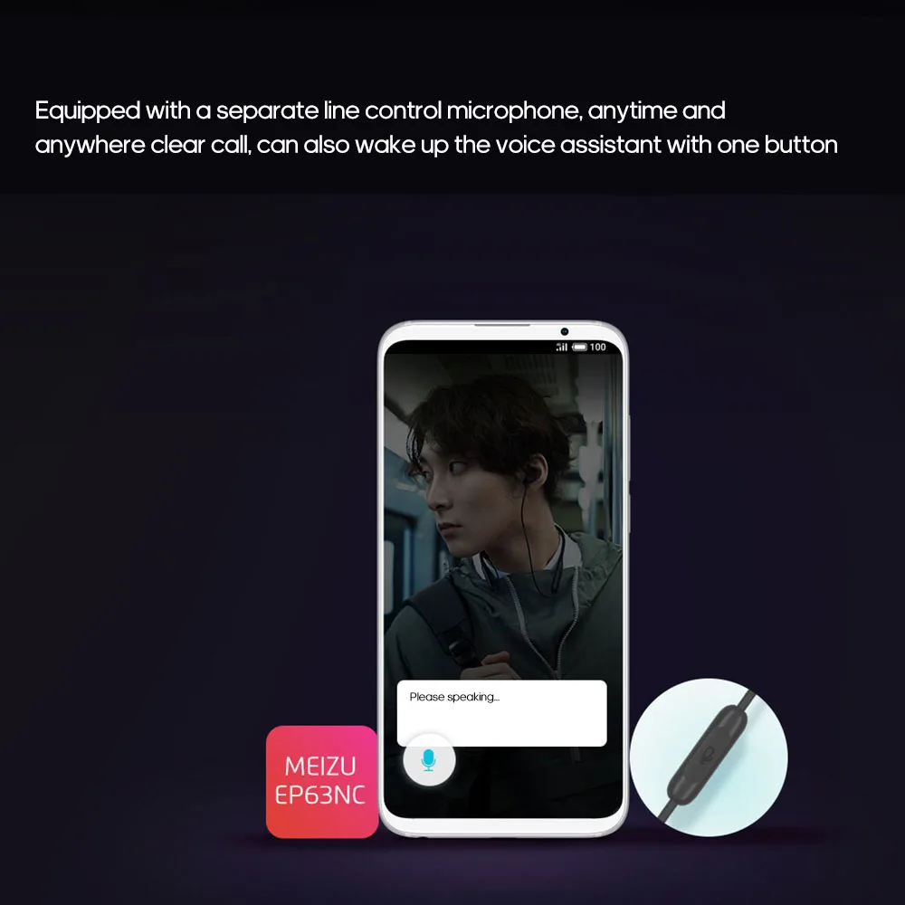 Original Meizu EP63NC Wireless Bluetooth Earphone