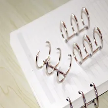 2 шт., ретро металлический Переплетчик для книг, откидное кольцо, круг, 3 кольца для занавесок, занавеска для душа, записная книжка, альбом, скрапбук, зажимы