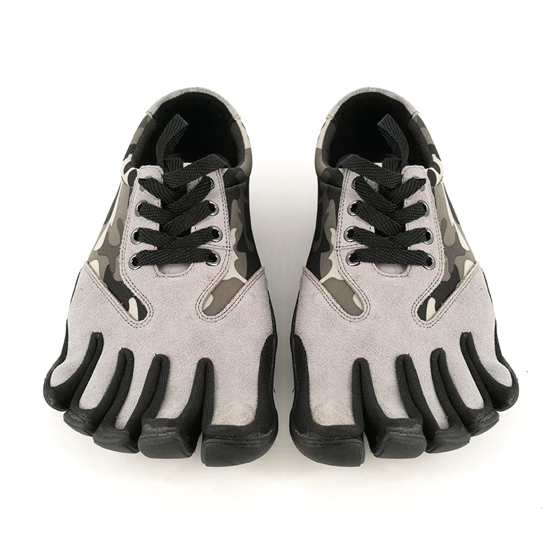 YISHENG босиком минималистская обувь Мужская Пять 5 обувь с изображением пальцев bid размер дизайн кросс-тренера ноль капля подошва широкий носок коробка