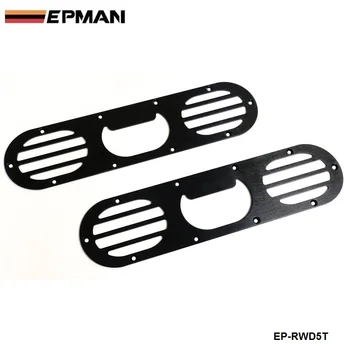 

2PCS Aluminum Rear Bumper Race Air Diversion Diffuser Gunmetal For Honda Civic EP-RWD5T