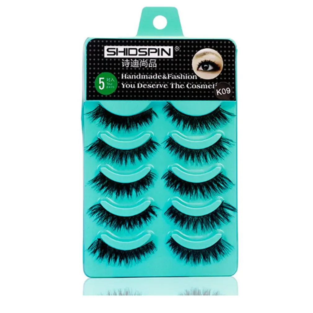 5 Pair False Eyelashes Fake Eyelash Natural Thick Eye Lashes Handmade