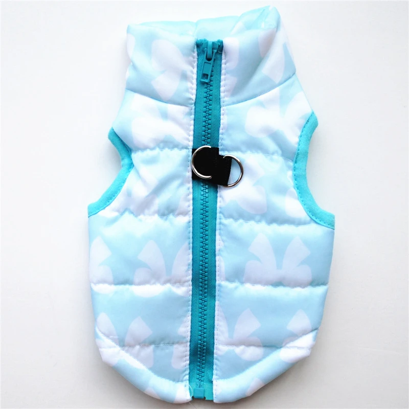 Waterproof Pet Dog Puppy Vest Jacket Print Warm Winter Dog Clothes Chihuahua Clothing Coat for Small Medium Large Dogs XS-XL - Цвет: Светло-серый