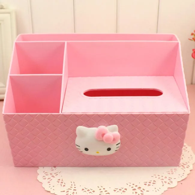 Милый креативный розовый KittyCat VrsatileTissue Holder CoffeeTable пульт дистанционного управления StorageBox NapkinTray салфетки для кухни бумажный держатель