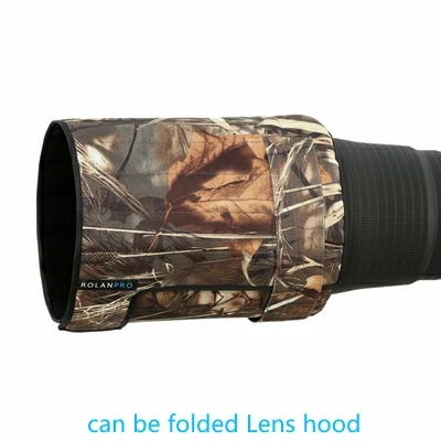 ROLANPRO Waterproof lens coat for Canon RF 600mm F/4 L IS USM lens camouflage rain cover lens protective sleeve lens hood cap 