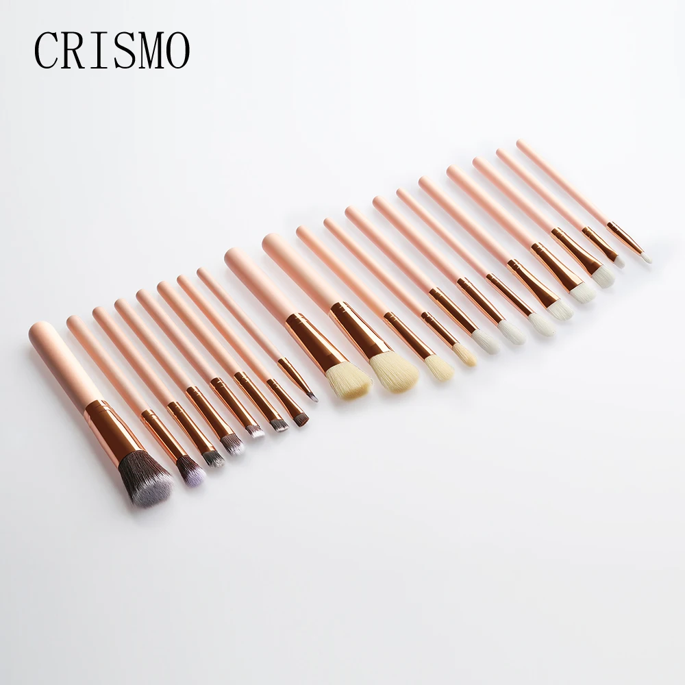 CRISMO 20Pcs Set Professional Makeup Brush Set Pro Blending Eyeshadow Powder Foundation Eyes Eyebrow Lip Eyeliner 4