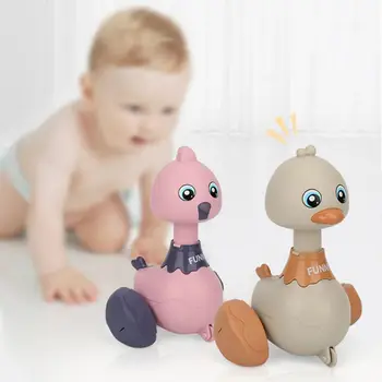 

Infant Cartoon Mini Pressing Inertia Duck 360 Degree Rotary Head Puzzle Car Toy G99C