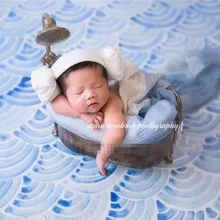 Ретро креативный реквизит для фотосъемки новорожденных с кованой железной ванной, Детская ванна, корзина для студийной фотосъемки