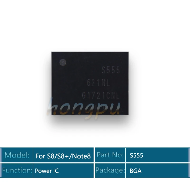 

2pcs/lot S555 for S8 G950F S8+ G955F Main Power supply PM IC Power management chip