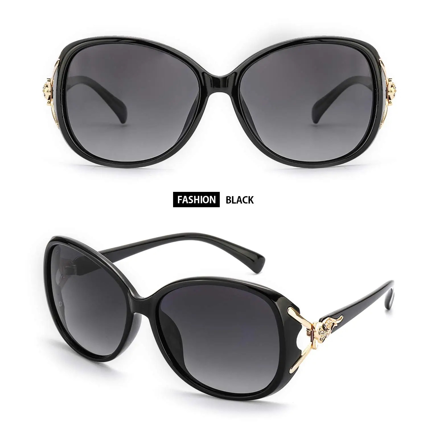 

Classic Oversized Sunglasses for Women, HD Polarized Lenses 100% UV400 Protection Fashion Retro Eyewear Polarized sunglasses