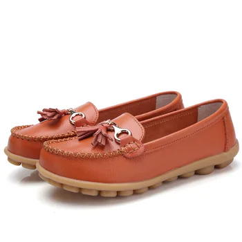 

Large Size Women's Shoes Spring Autumn Ballet Flats Ladies Ballerinas Women Leather Shoes Flats Zapatos Mujer