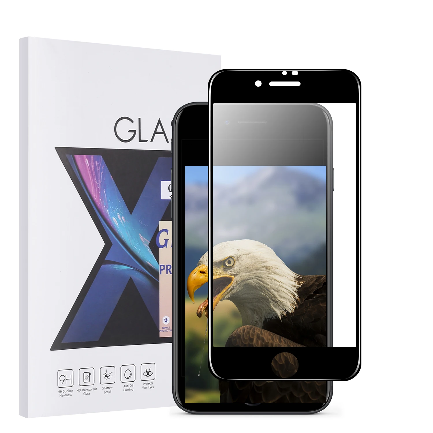 

Free Shipping Latest Screen Protector for Apple iPhone 8 / 8 Plus tempered glass film 9H high hardness [Lastest curved edge]